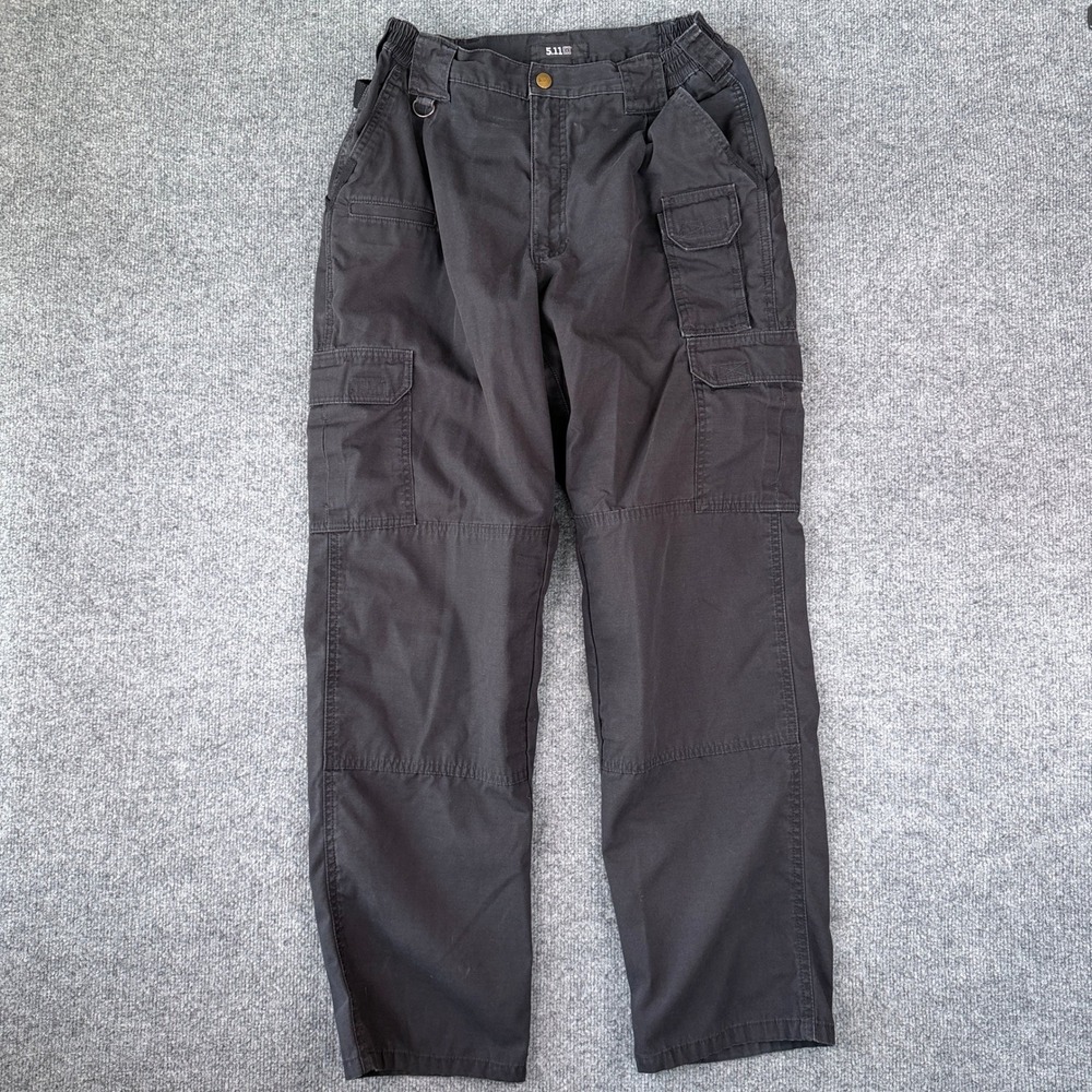 5.11 Tactical Taclite Pro Ripstop Cargo Pants Mens 32x32 Black Regular Stretch